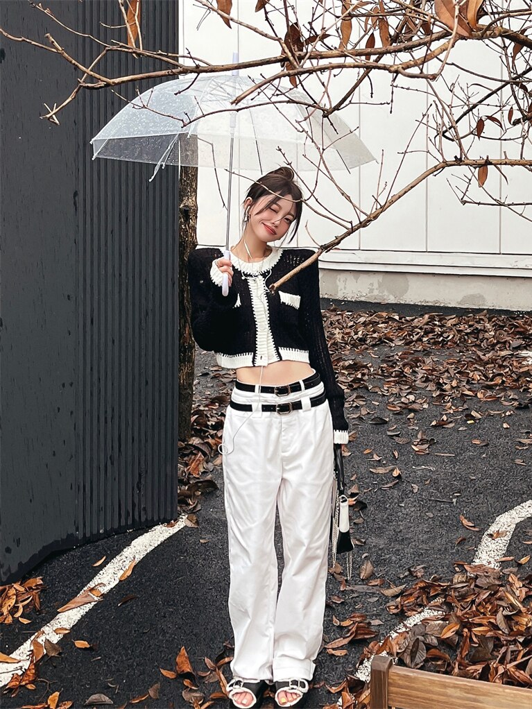 Knit Cropped Cardigan