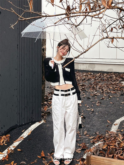 Knit Cropped Cardigan