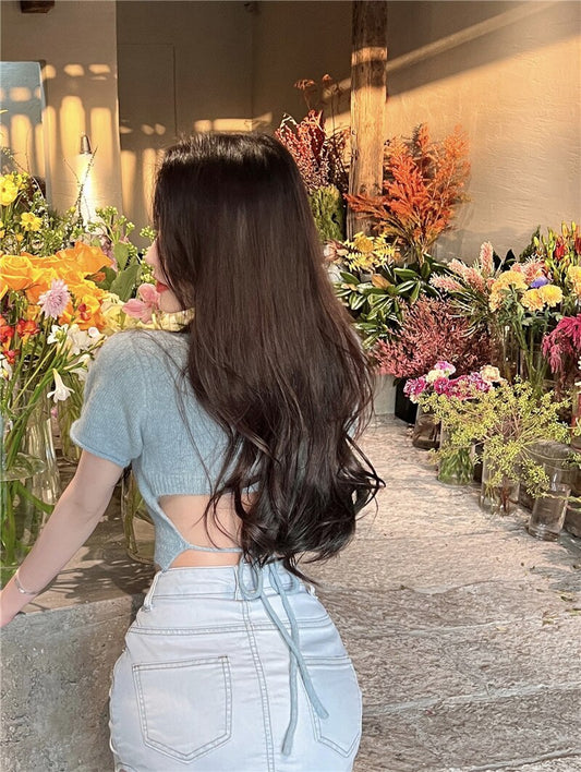 Backless Fleece Top