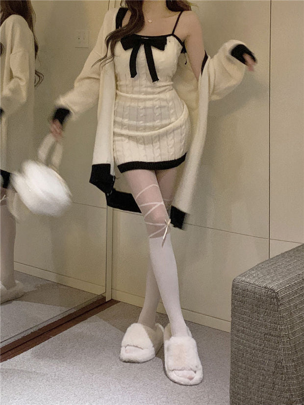 Bow Mini Dress Set