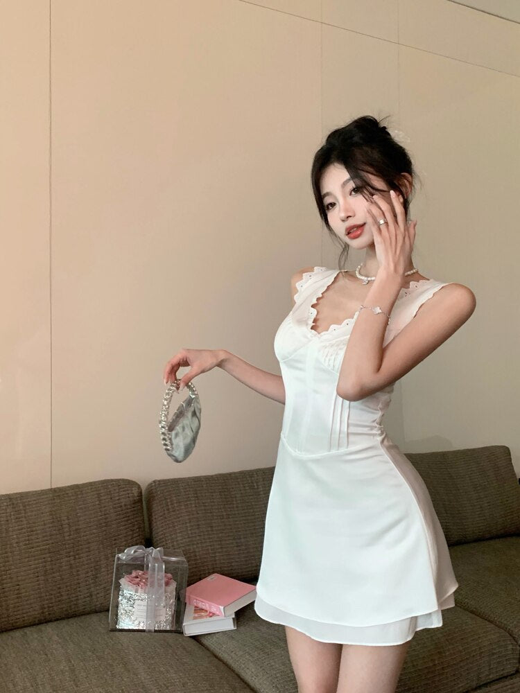 Lace V-Neck Dress