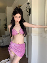 Bikini Top + Skirt 2 Pieces Set