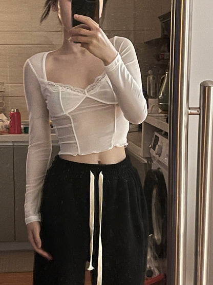 Lace Mesh Top