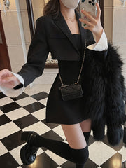 Blazer Top & Long Dress Set