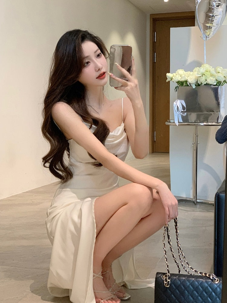 Silk Midi Dress