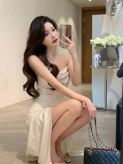 Silk Midi Dress