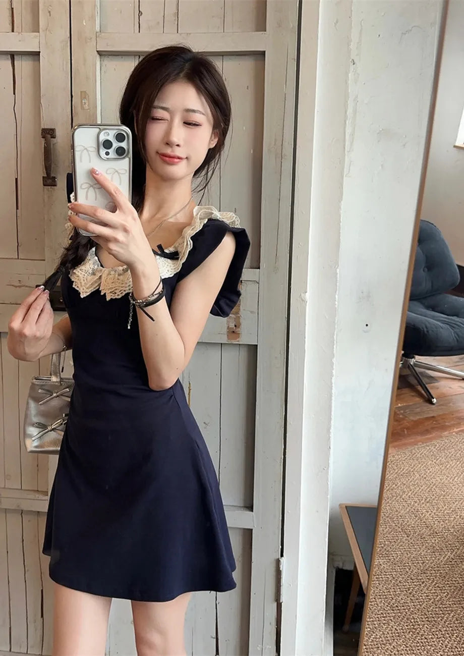 Mini Deep Blue Dress
