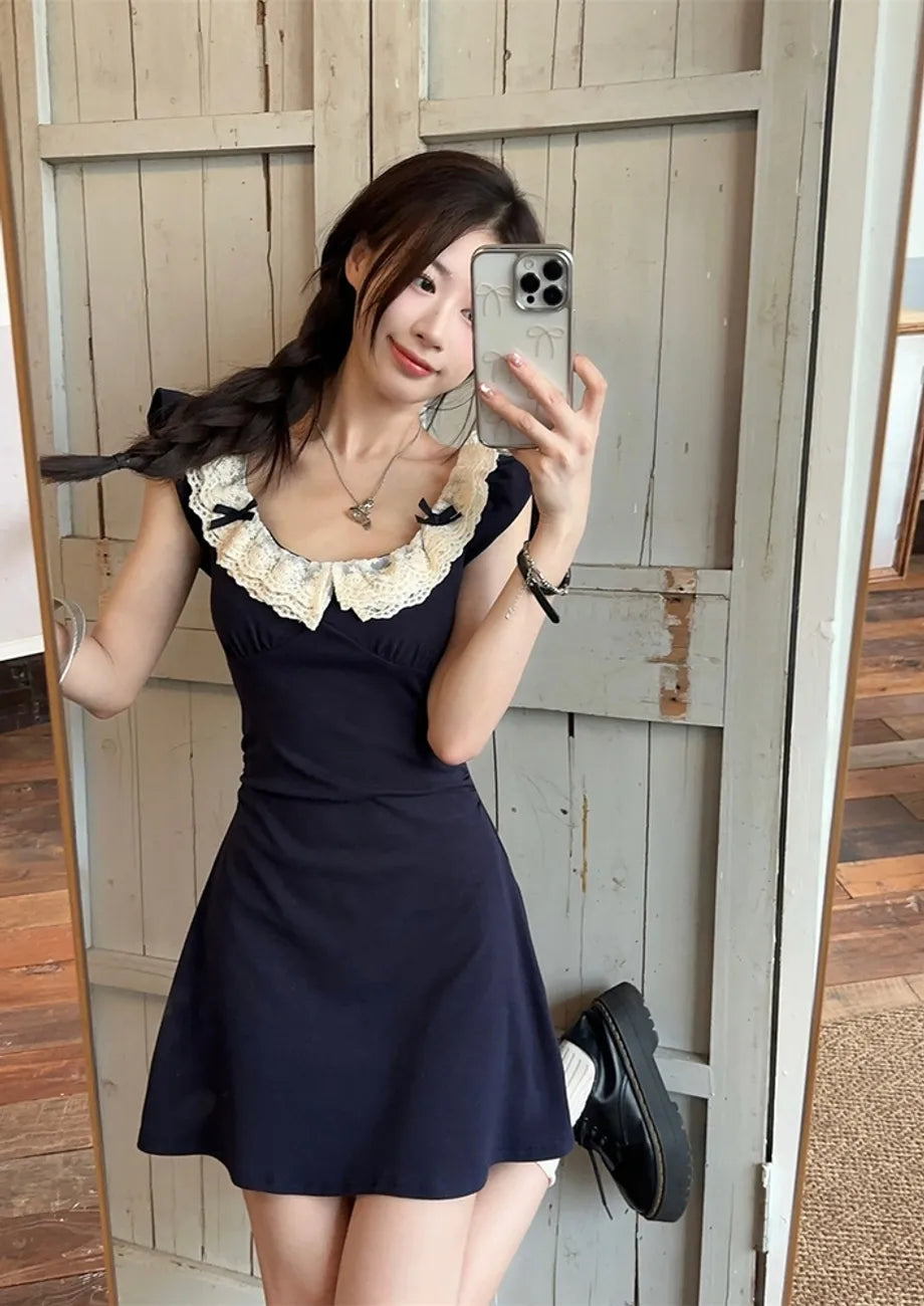 Mini Deep Blue Dress