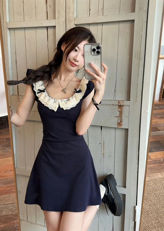 Mini Deep Blue Dress