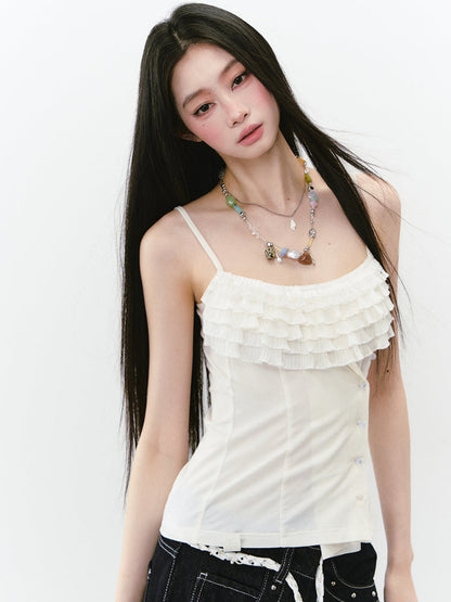 Layered Ruffle Accent Top