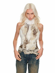 Faux Fur Tank Top - My Store