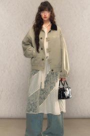 Vintage Cargo Jacket & Skirt Set - My Store