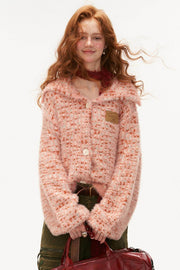 Retro Soft Knit Cardigan Sweater - My Store