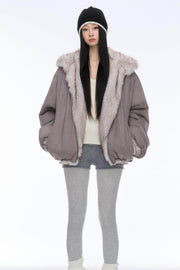 Reversible Wool Plush Jacket - My Store