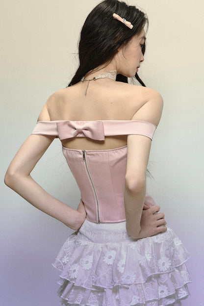 Off-Shoulder Slim Top - My Store