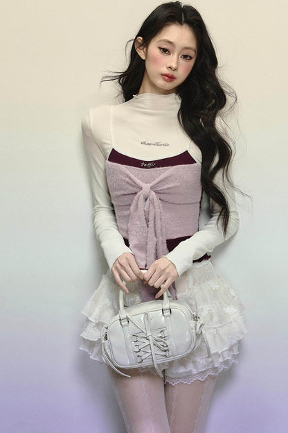 Half-High Neck Top & Suspender Set-Up - My Store