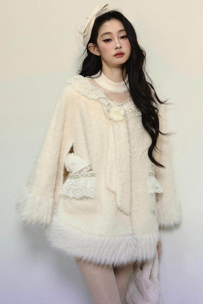 Loose Plush Fur Coat - My Store