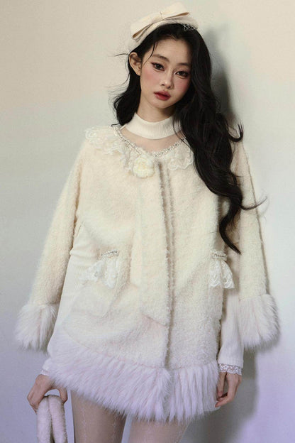 Loose Plush Fur Coat - My Store