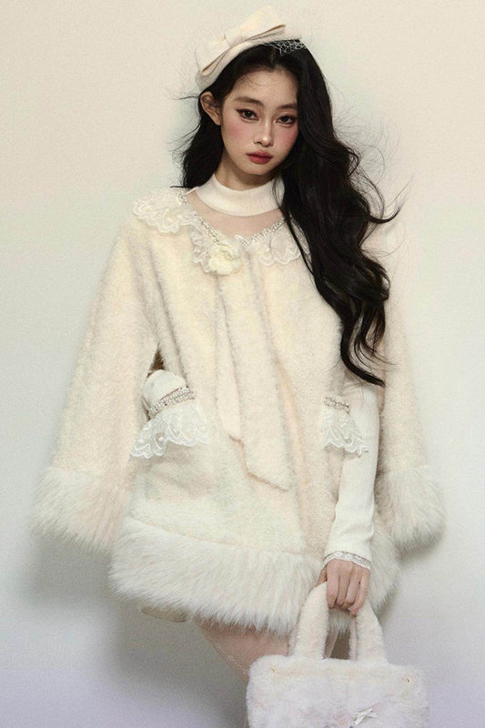 Loose Plush Fur Coat - My Store