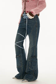 Bootcut Denim Flare Jeans Pants - My Store