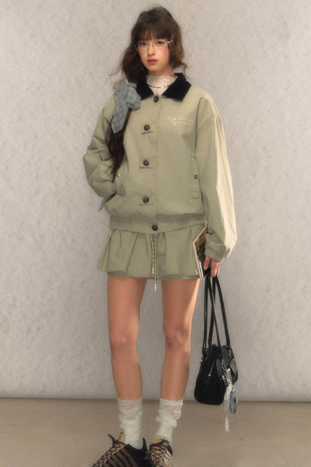 Vintage Cargo Jacket & Skirt Set - My Store