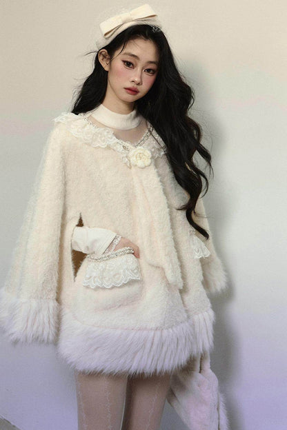 Loose Plush Fur Coat - My Store