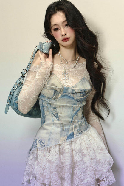 Off-Shoulder Tutu Midi Dress - My Store