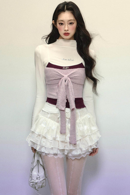 Half-High Neck Top & Suspender Set-Up - My Store