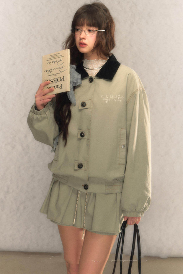 Vintage Cargo Jacket & Skirt Set - My Store