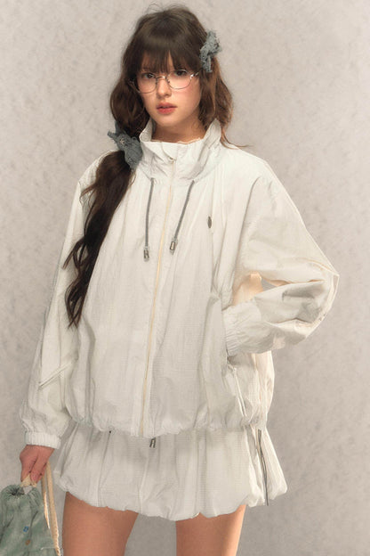 Drawstring Jacket & Skirt Set - My Store