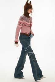 Bootcut Denim Flare Jeans Pants - My Store