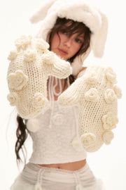 Rose Crochet Warm Gloves - My Store