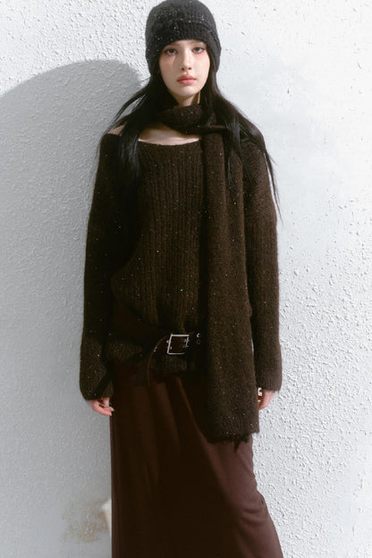 V-Neck Loose Knit Sweater