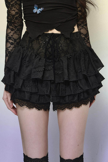 High-Waisted Jacquard Short Skirt - My Store