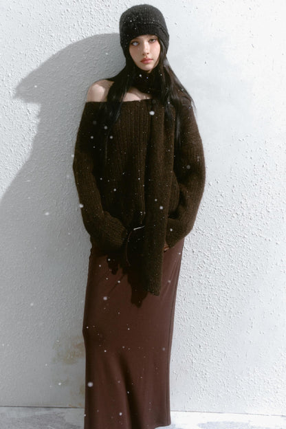 V-Neck Loose Knit Sweater