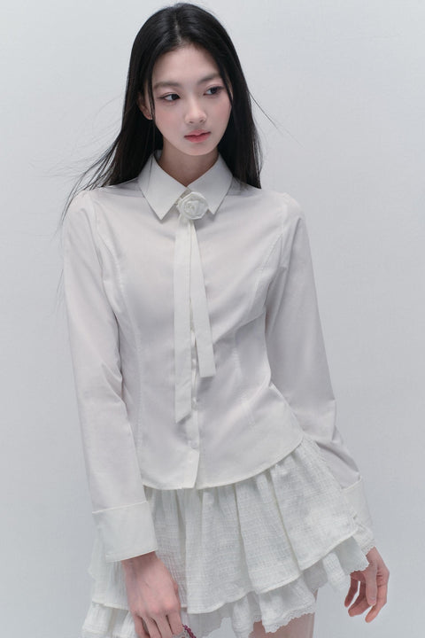 Tie Waist Shirt & Skirt Set