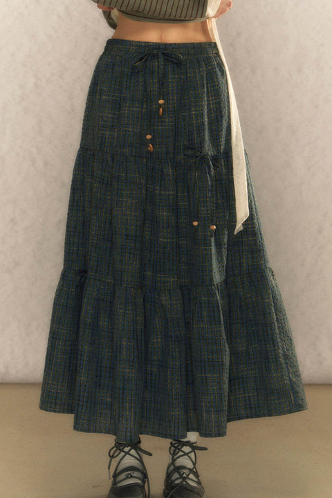 Plaid Layered Skirt - My Store