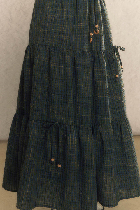 Plaid Layered Skirt - My Store