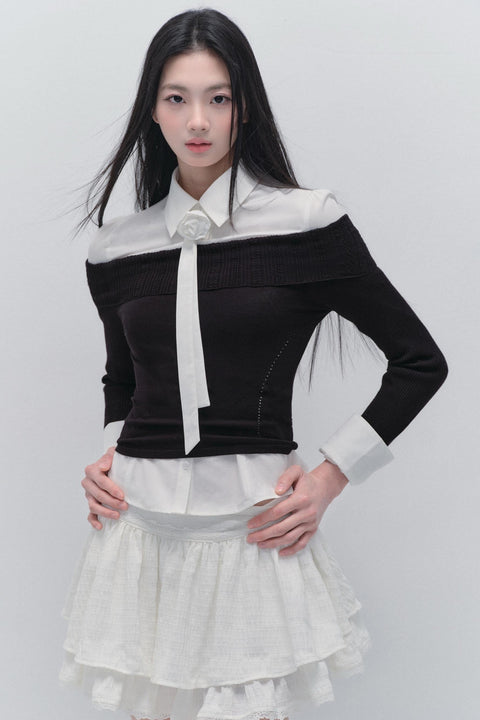 Tie Waist Shirt & Skirt Set