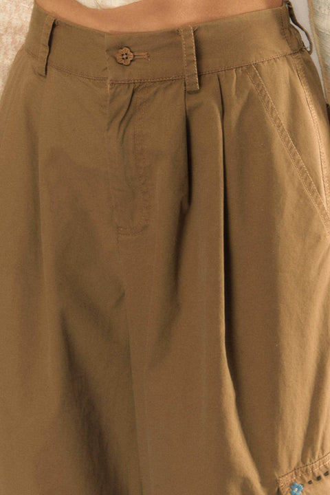 Elastic Waist Cargo Pants - My Store