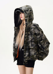 Camouflage Zip Hooded Jacket