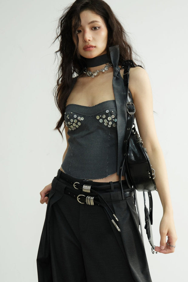 Cup Bandeau Tie Top