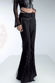 Flared Lace Trousers - My Store