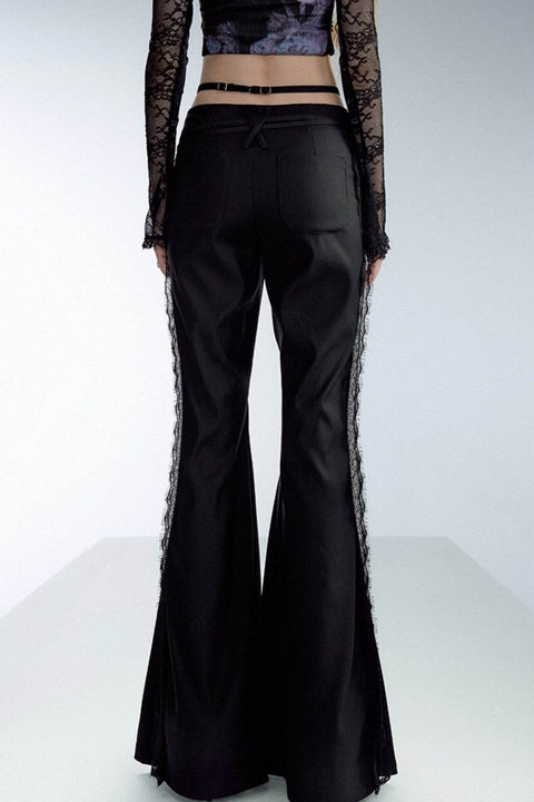 Flared Lace Trousers - My Store