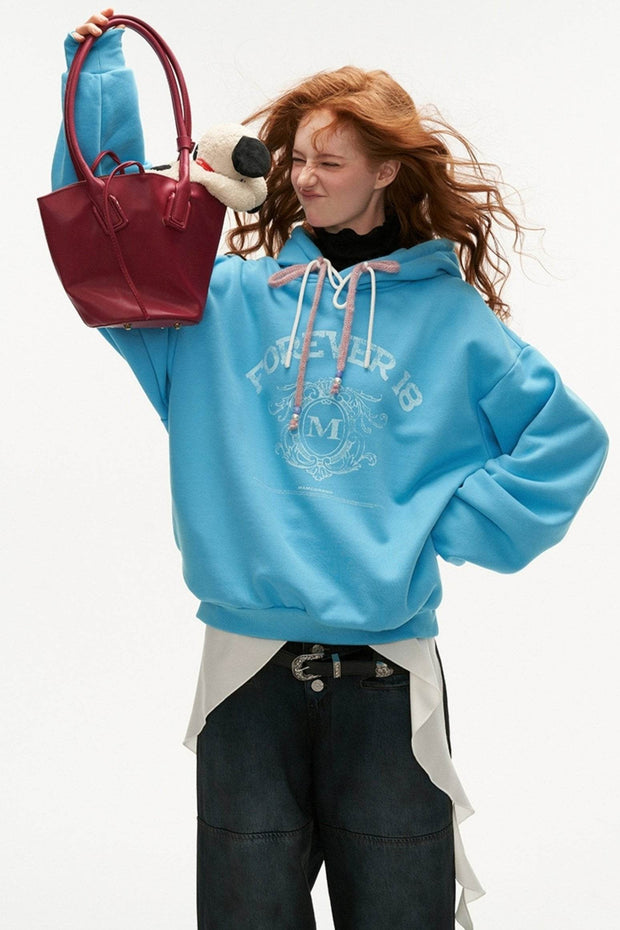 Bow Hat Rope Hooded Sweatshirt - My Store