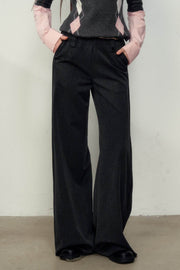 Dark Grey Versatile Straight Suit Pants - My Store