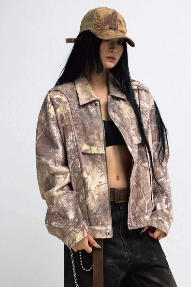 Camouflage Vintage Cargo Jacket