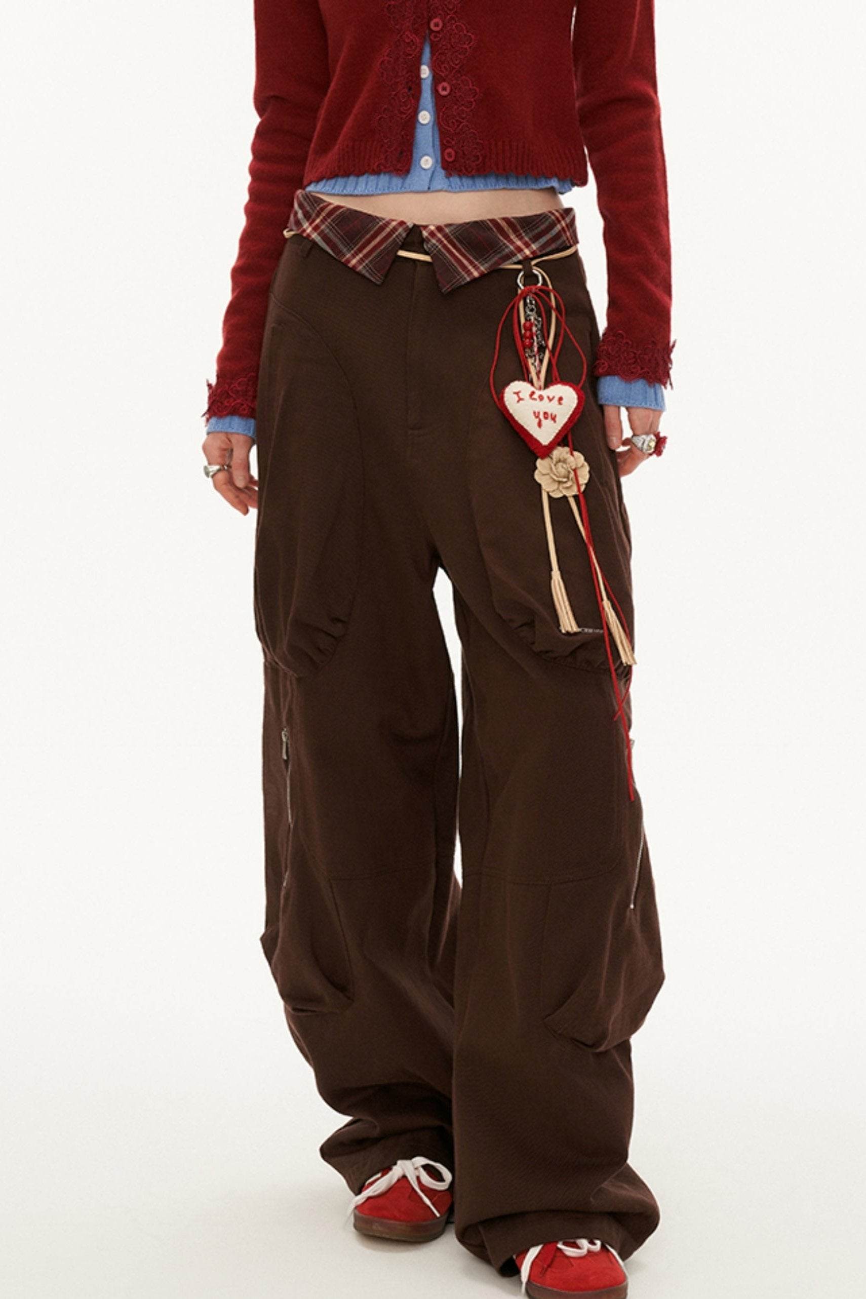 Panelled Multi-Pocket Cargo Pants - My Store