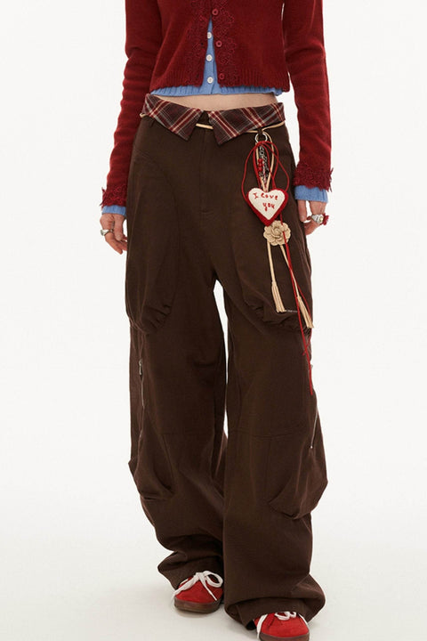 Panelled Multi-Pocket Cargo Pants - My Store