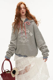 Bow Hat Rope Hooded Sweatshirt - My Store